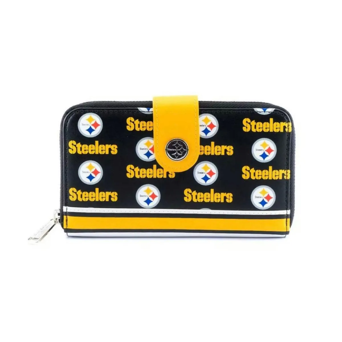 Loungefly Loungefly NFL Pittsburgh Steelers All-Over Print Bifold Wallet — product photo