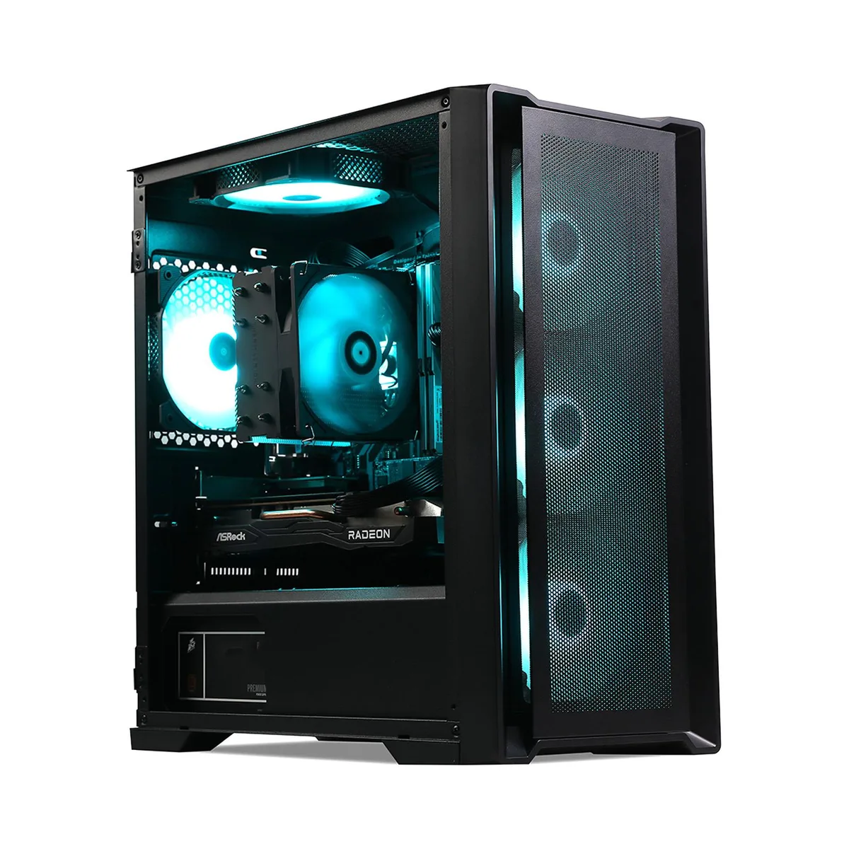 MXZ MXZ Gaming PC Ryzen 7 7700 RTX 5060Ti 16GB DDR5 1TB NVME 6RGB Fans — product photo
