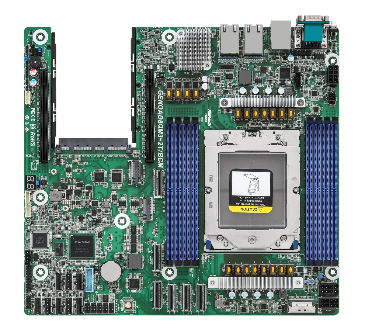 ASRock Rack ASRock Rack GENOAD8QM3-2T/BCM server motherboard — product photo