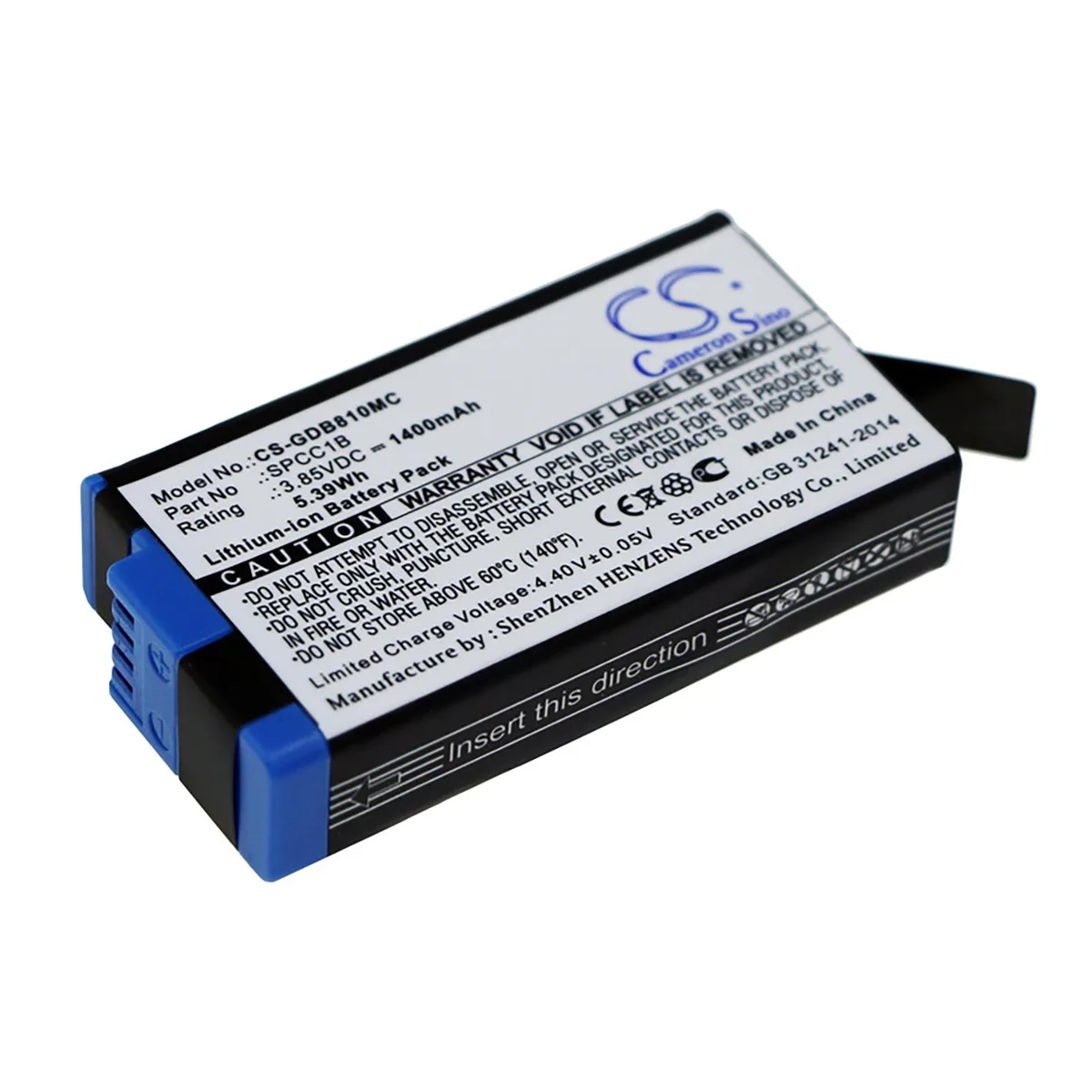 Cameron &amp; Co Cameron &amp; Co DS-CS-GDB810MC camera battery 1.4 Ah Li-ion black — product photo