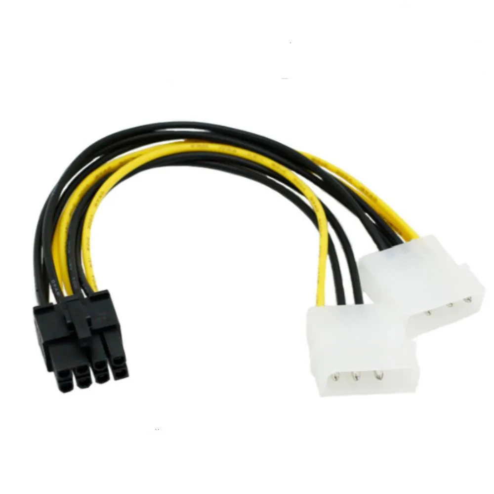 Ruth's sister Ruth's sister 0577 18cm 8-pin PCIe to dual 4-pin Molex power cable — product photo