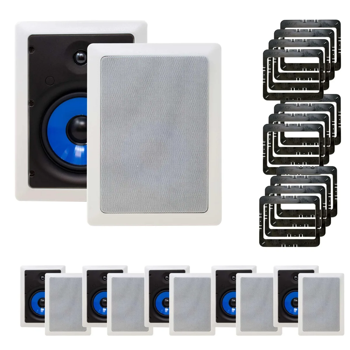 Legrand Legrand 5000 Series 6.5" In-Wall Speakers 12 Pack with Brackets — product photo
