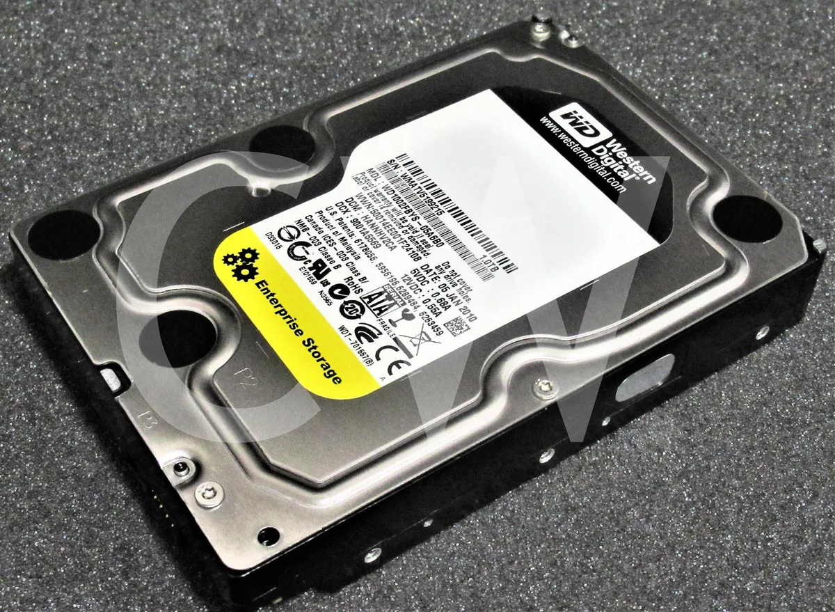 Western Digital Western Digital WD1002FBYS 1TB 7200RPM 32MB 3.5" SATA 0-HOURS internal hard drive — product photo