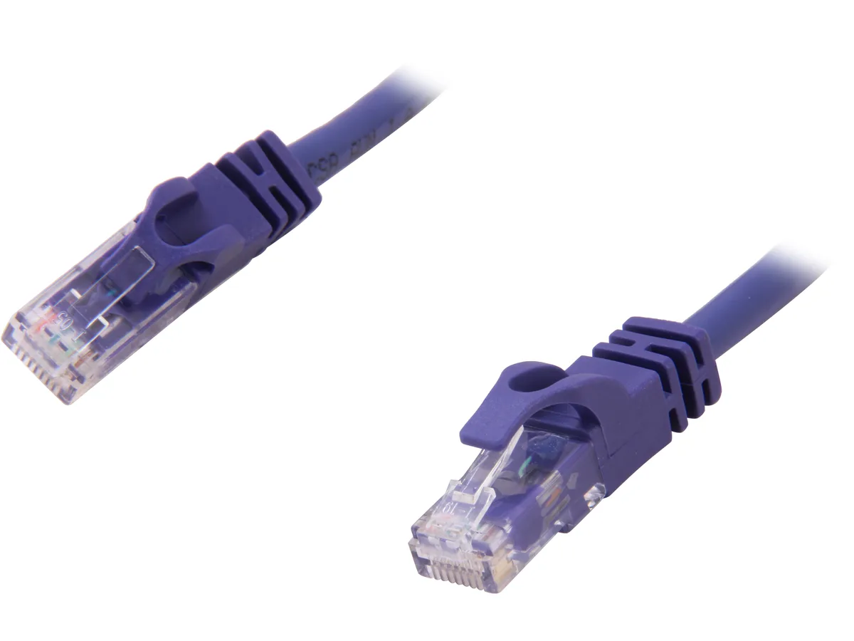 Cables To Go Cables To Go 27800 Cat6 network ethernet cable Purple 1 ft — product photo
