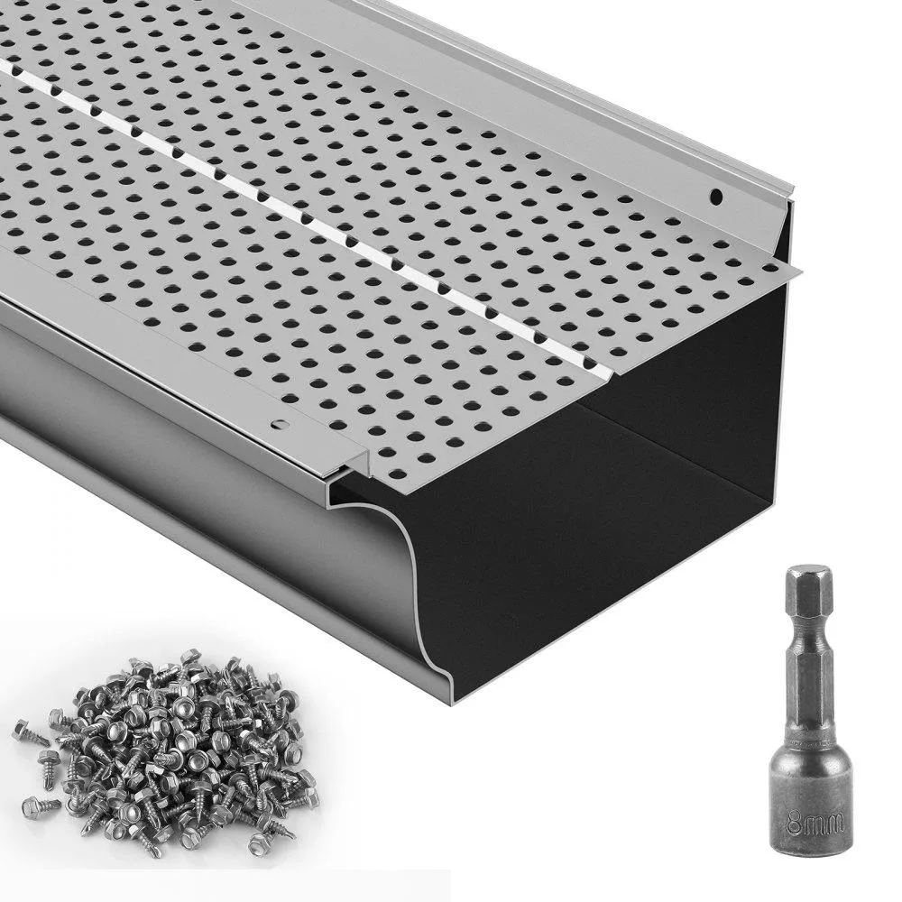 VEVOR VEVOR Gutter Guard 6 in 52 PCS 208 ft Aluminum Leaf Filter — product photo