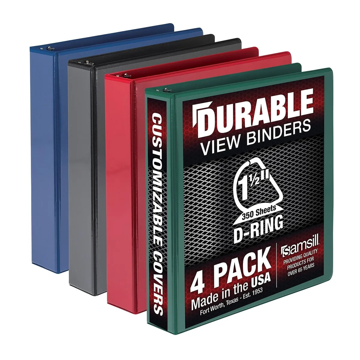 Samsill Samsill MP46458 3 D-Ring View Binder 4 Pack 350 Pages — product photo