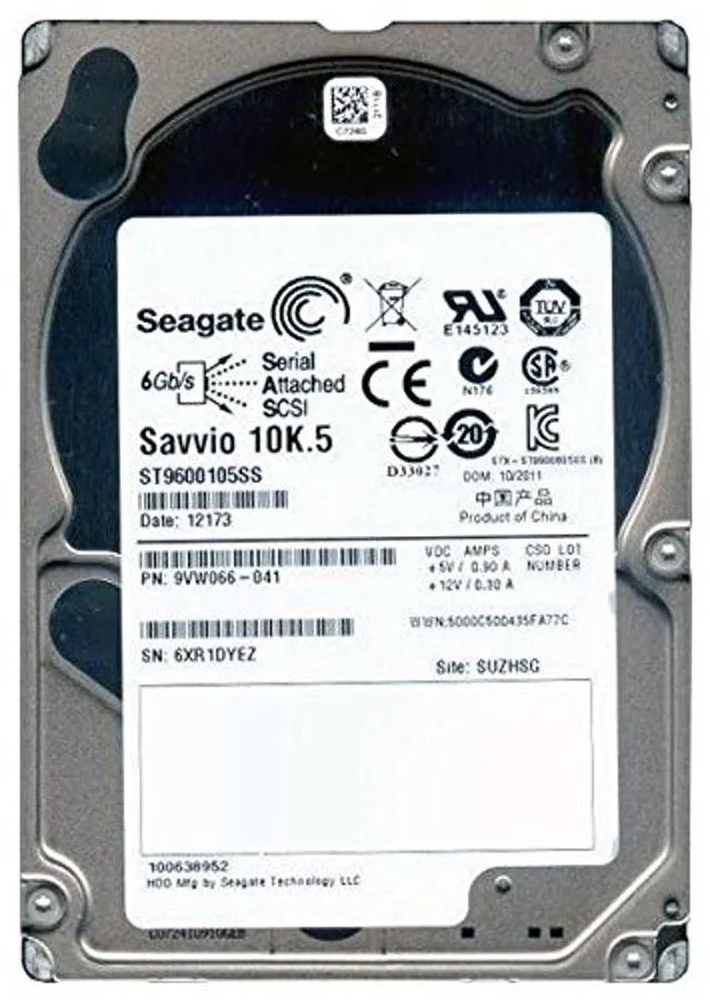 Seagate Seagate ST9600105SS 600GB 2.5" SAS 10K 6Gb/s internal hard drive — product photo