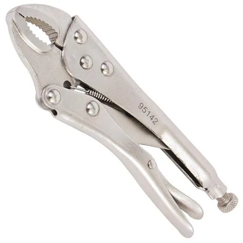 Tuff Stuff 95142 7 inch gray locking pliers with curved jaw
