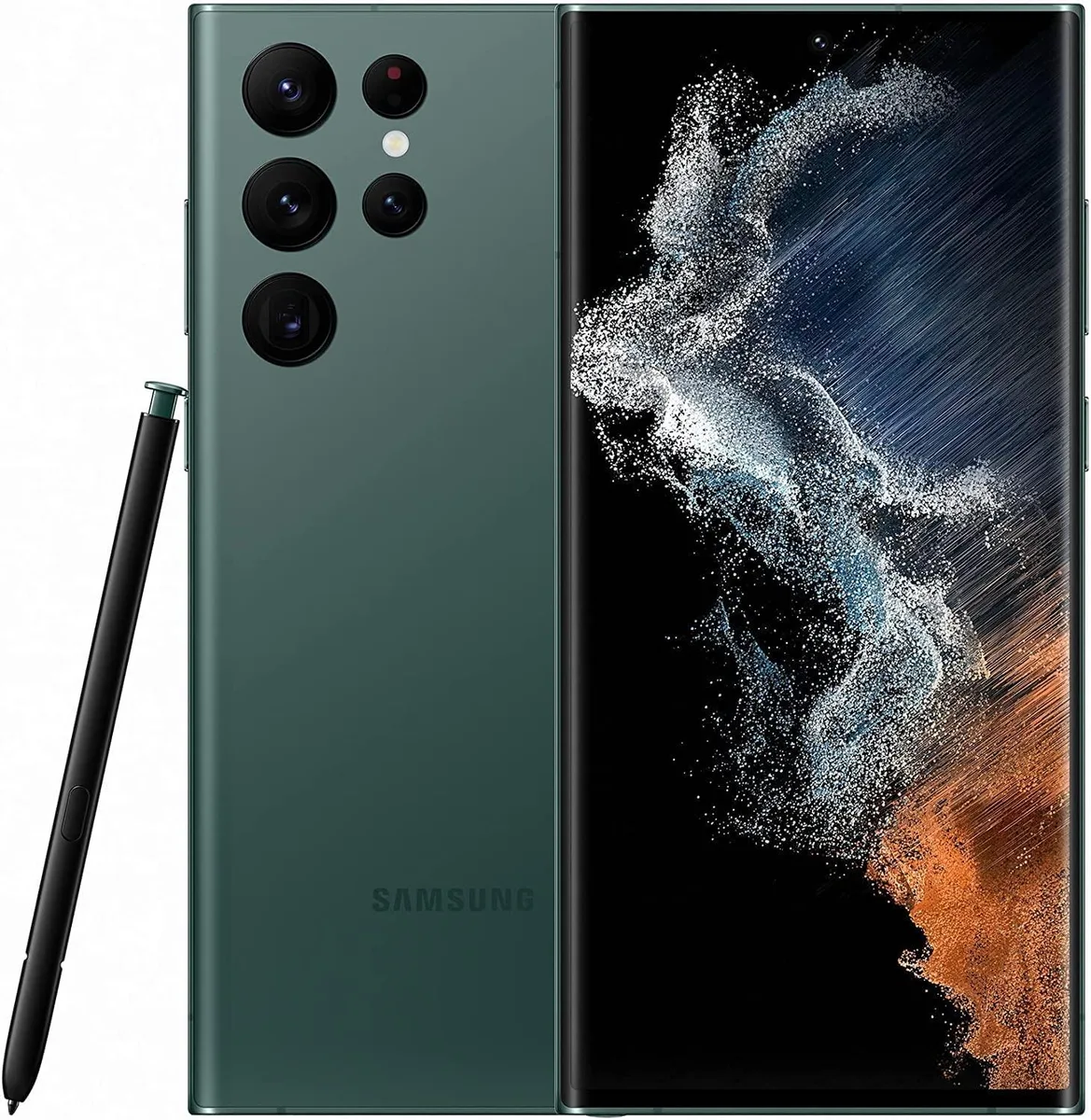 SAMSUNG SAMSUNG Galaxy S22 Ultra 5G S908U 128GB Green prepaid — product photo