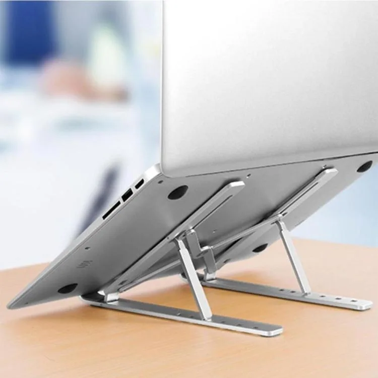 eForChina eForChina Aluminum Alloy Foldable Laptop Stand Silver accessory — product photo
