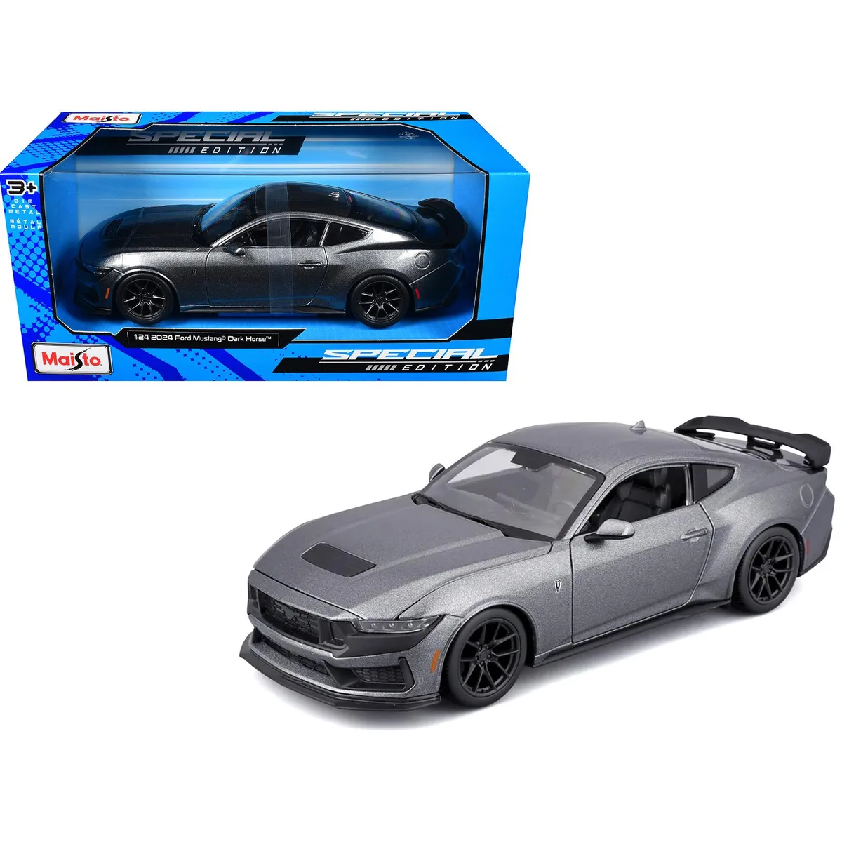 Maisto Maisto 2024 Ford Mustang Dark Horse Dark Gray Metallic Special Edition 1/24 Diecast Car — product photo