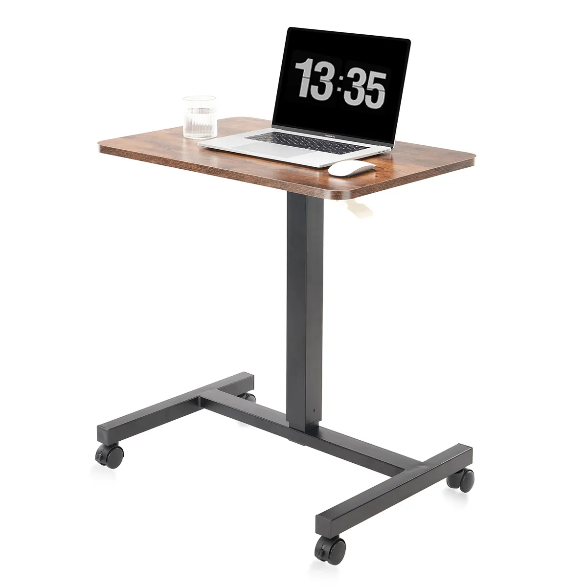 Clatina Chairs Clatina Chairs Mobile Laptop Desk Pneumatic 28 x 19 Inch Brown Fidel — product photo