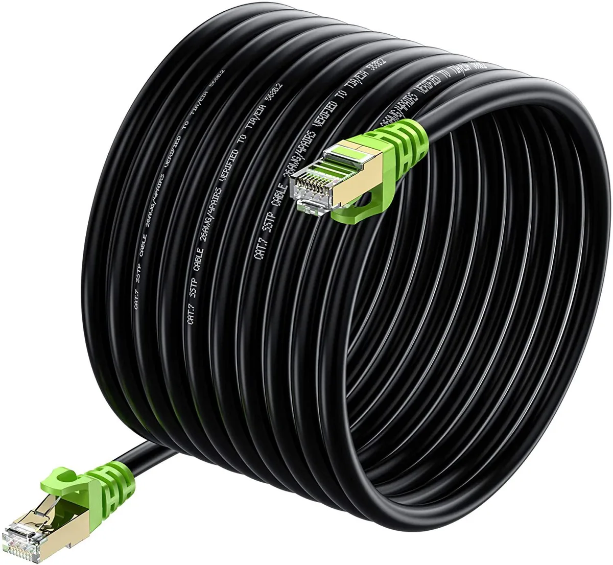 Value Brand Value Brand Outdoor Cat 7 Ethernet Cable 300ft 26AWG SFTP Waterproof Direct Burial — product photo