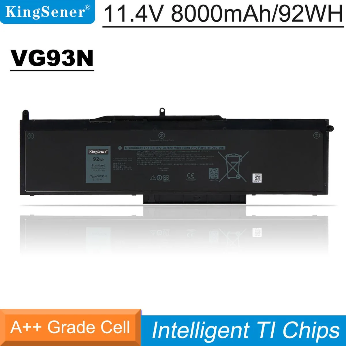 KingSener KingSener VG93N 92WH 11.4V laptop battery — product photo
