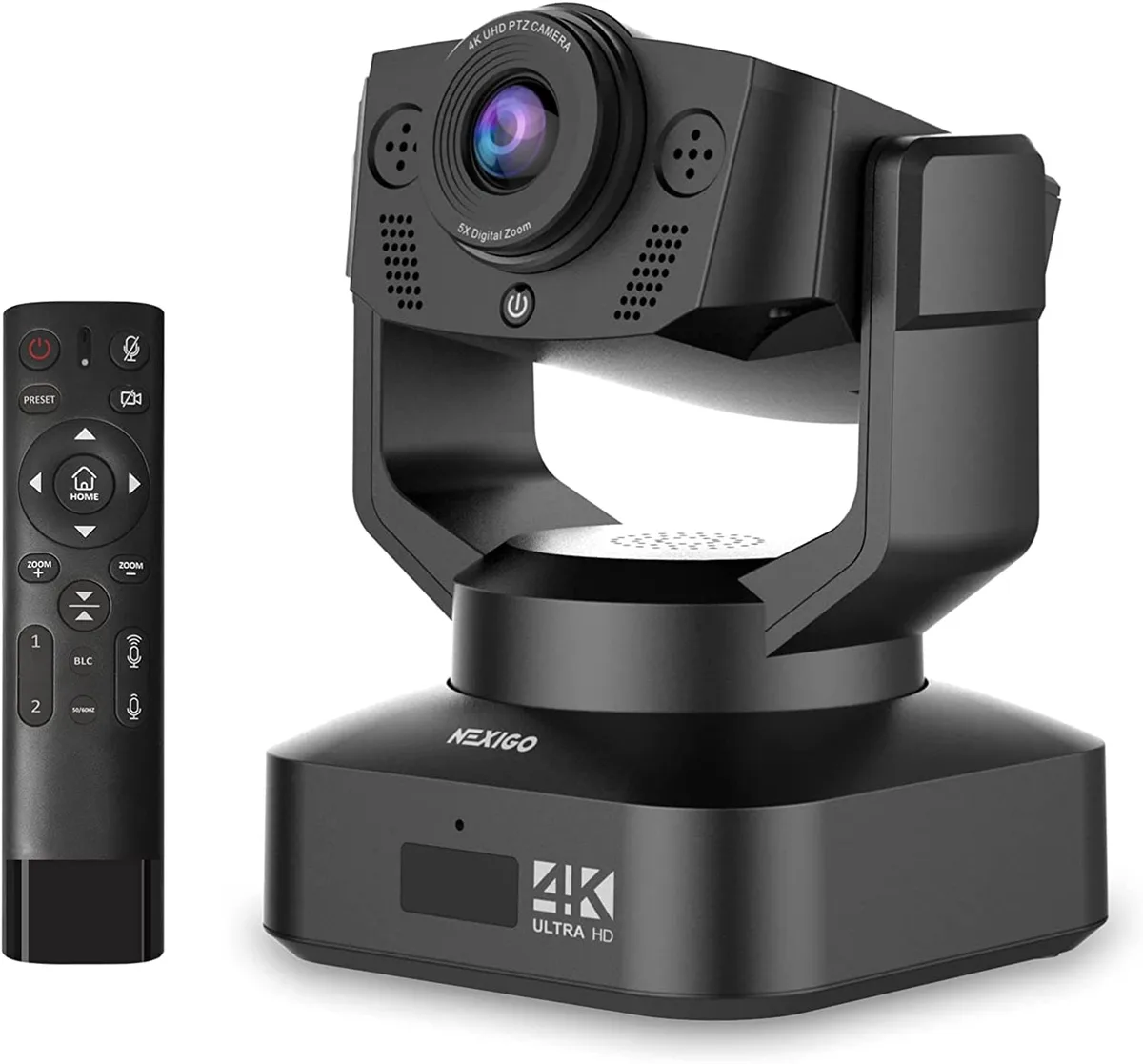 NexiGo NexiGo N990 4K PTZ Webcam 5X Zoom Sony Sensor Dual Mics 3.5mm Jacks — product photo