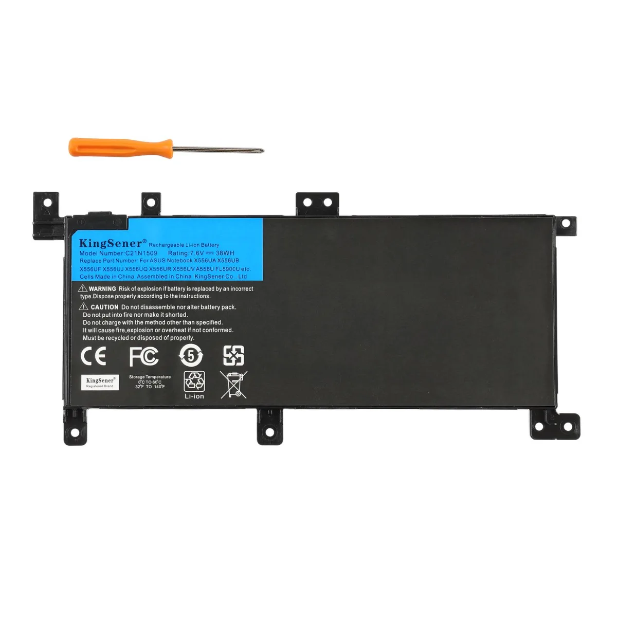 KingSener KingSener C21N1509 laptop battery 7.6V 38WH — product photo