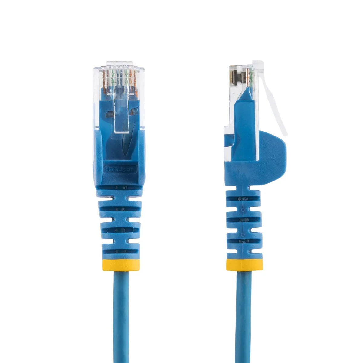 Blue slim Cat6 Ethernet cable 25ft snagless 28AWG