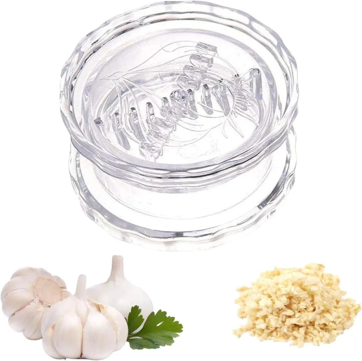  LEDeng YSQ Clear Manual Garlic Twister and Ginger Mincer Tool — product photo
