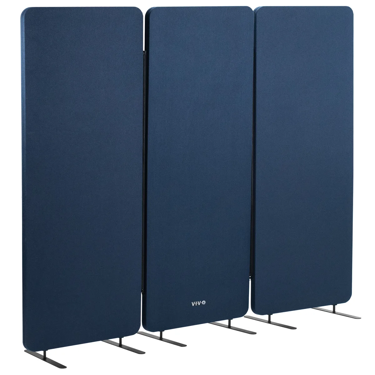 VIVO VIVO Navy Blue 72 x 66 inch Privacy Panel Office Partition — product photo