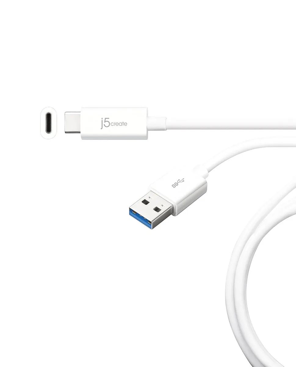 LORDWORLD USB 3.1 Type-C to Type-A cable, 3 ft, black connectors