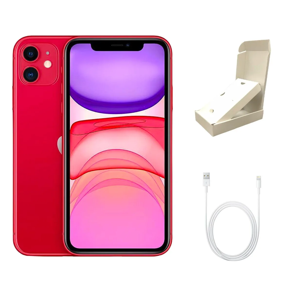 Apple Apple iPhone 11 A2111 Fully Unlocked 64GB Red Gift Box cell phones - unlocked — product photo