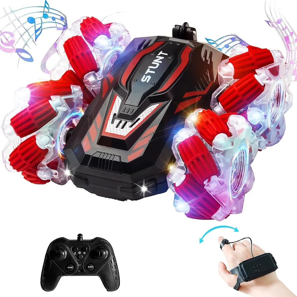 usbroway usbroway RC Gesture Sensing Stunt Car 2.4 GHz 4WD 360° Flipping — product photo