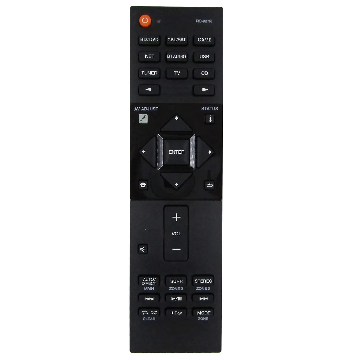 INTECHING INTECHING RC-927R 2 in 1 accessory remote for Pioneer SC-LX701 SC-LX801 SC-LX901 — product photo