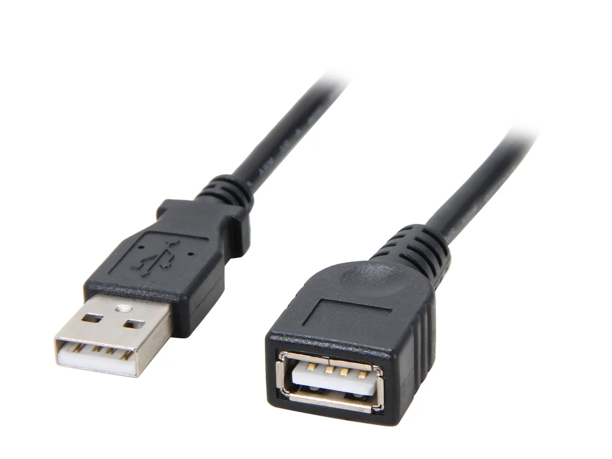 STARTECH STARTECH USBEXTAA6BK 6 ft USB 2.0 Extension Cable A to A Male/Female Black — product photo