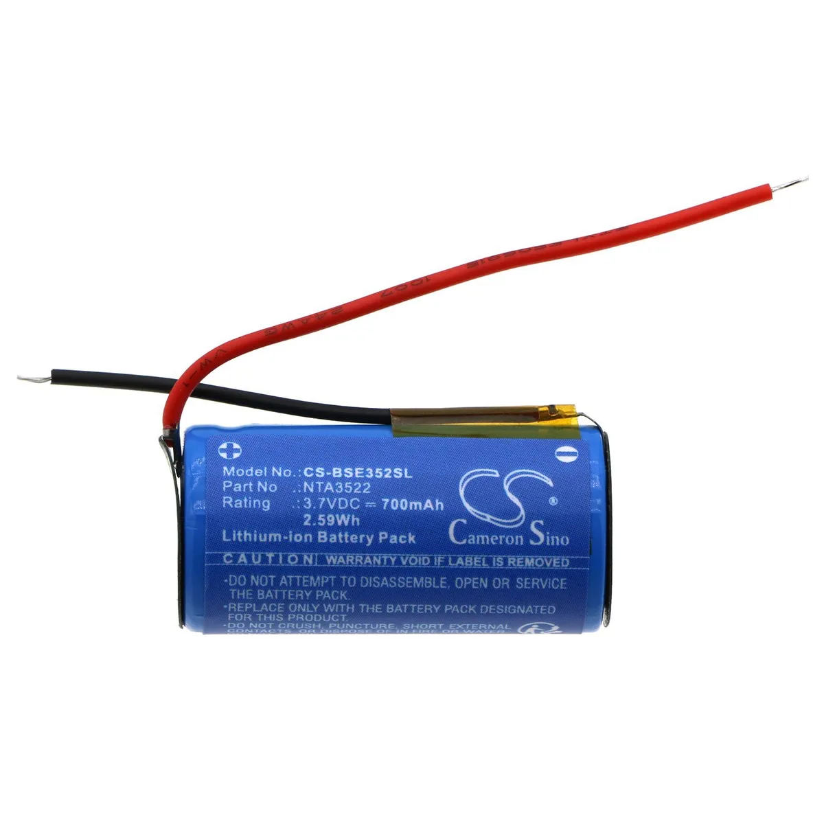  Cameron Sino Battery for Bose SoundSport Free Charging Case NTA3522 700mAh 2.59Wh 3.7V — product photo