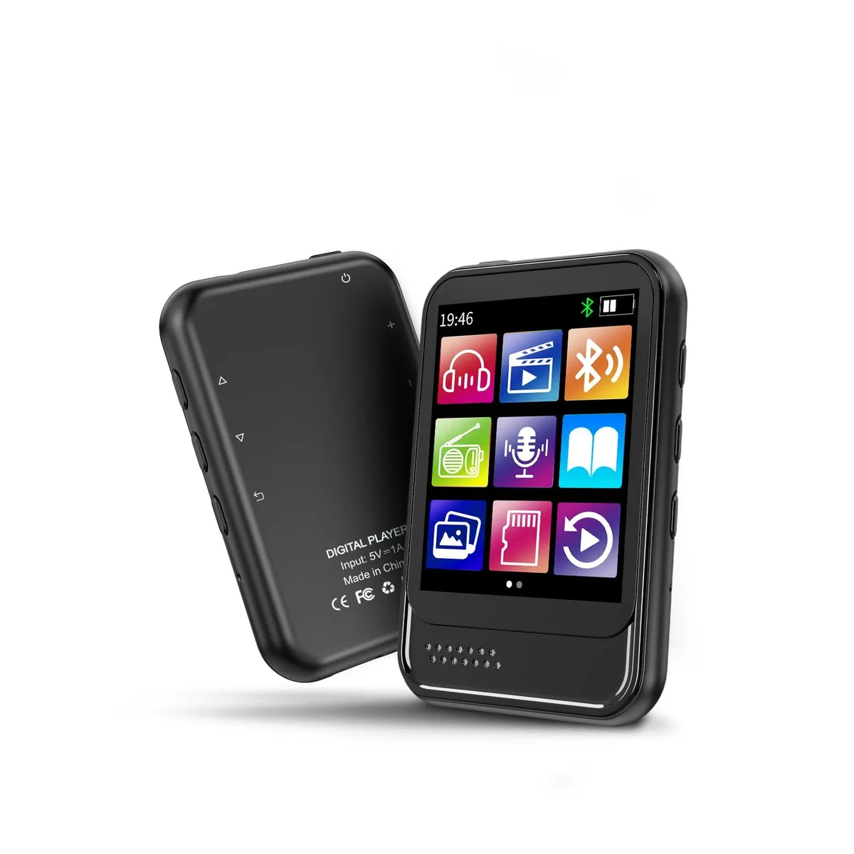 QNGEE M8-16GB MP3 Player 1.8" 16GB 256GB TF Black — product photo