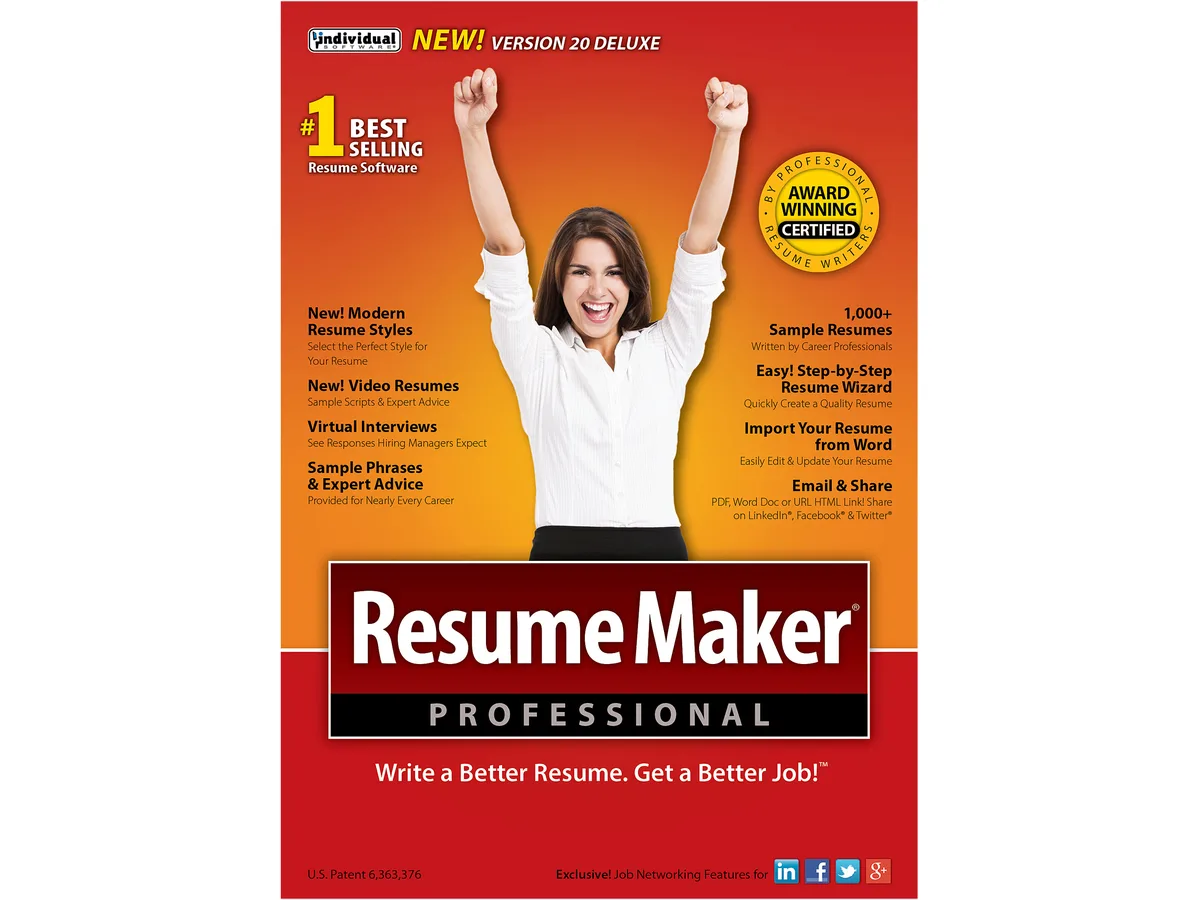Individual Software Individual Software PMM-R20 ResumeMaker Professional Deluxe 20 accounting — product photo