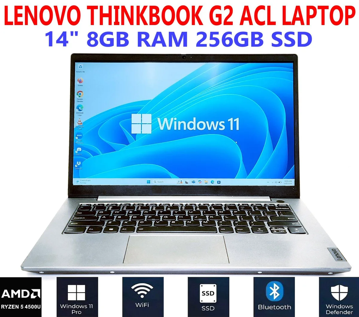 Lenovo Lenovo ThinkBook G2 ACL 14" AMD Ryzen 5 4500U 8GB 256GB business laptop — product photo
