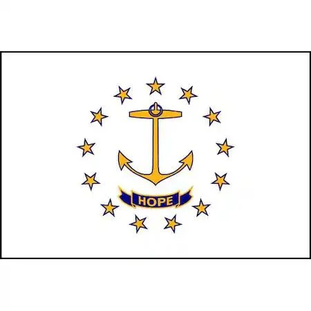 Nylglo Nylglo Rhode Island State Flag 3x5 ft 200 Denier Nylon 144760 — product photo