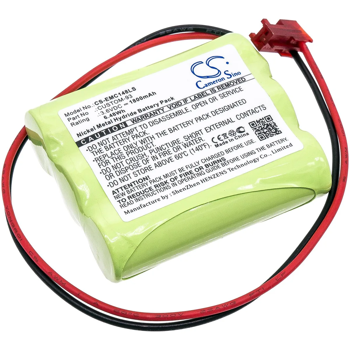 Cameron & Co Cameron & Co DS-CS-EMC148LS Ni-MH 1.8 Ah Green surveillance accessory — product photo