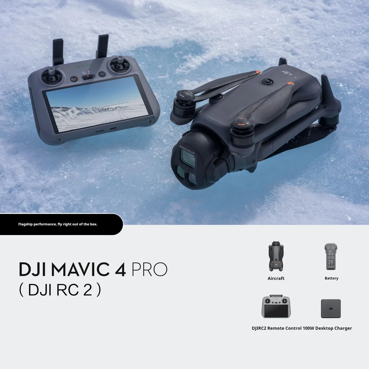 DJI DJI Mavic4Pro drone 100MP 4/3 Hasselblad triple camera 51min 3 batteries — product photo