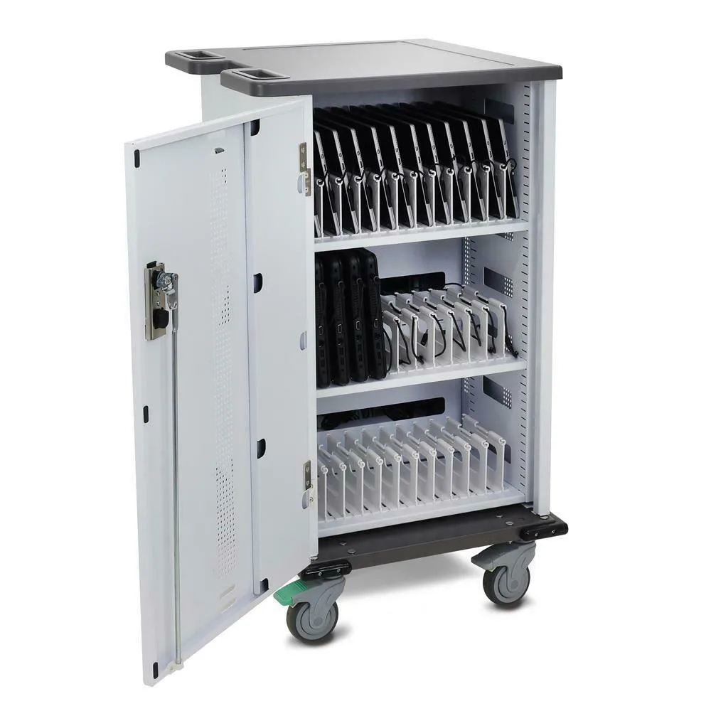 Ergotron Ergotron YES Basic 13.3" 36 Unit Charging Cart Metallic Gray Polar — product photo