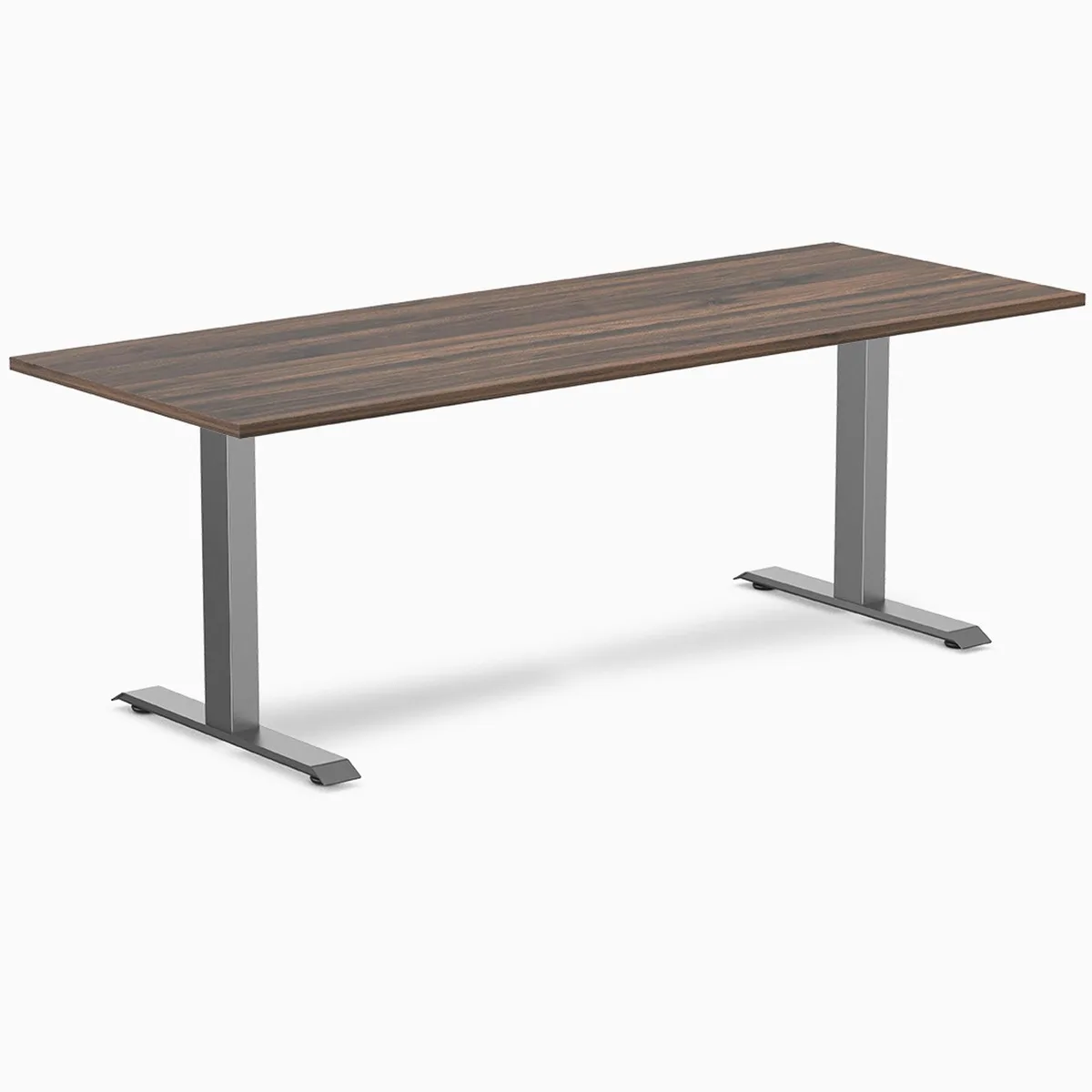 Desky Desky Zero Laminate Office Desk Jarrah Legno 78.7 x 29.5 in Space Gray — product photo