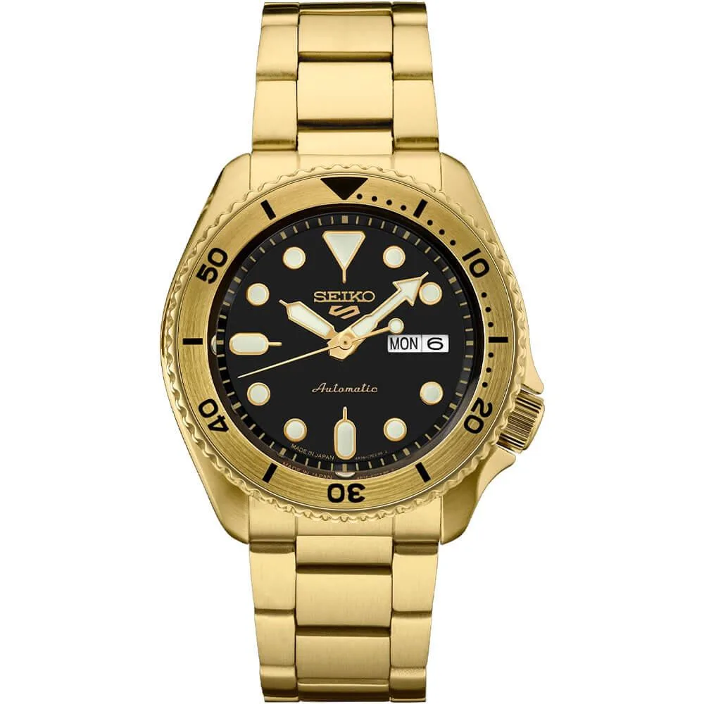 Seiko Seiko SRPK18 5 Sports Special Creation Automatic Watch Gold/Black — product photo