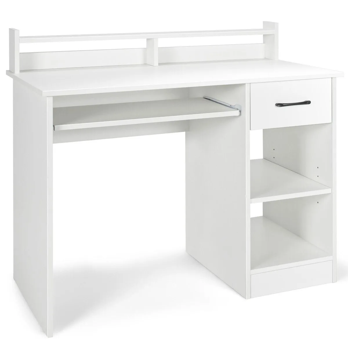 SlickBlue SlickBlue Study Desk with Drawer and Keyboard Tray White 41.5 — product photo