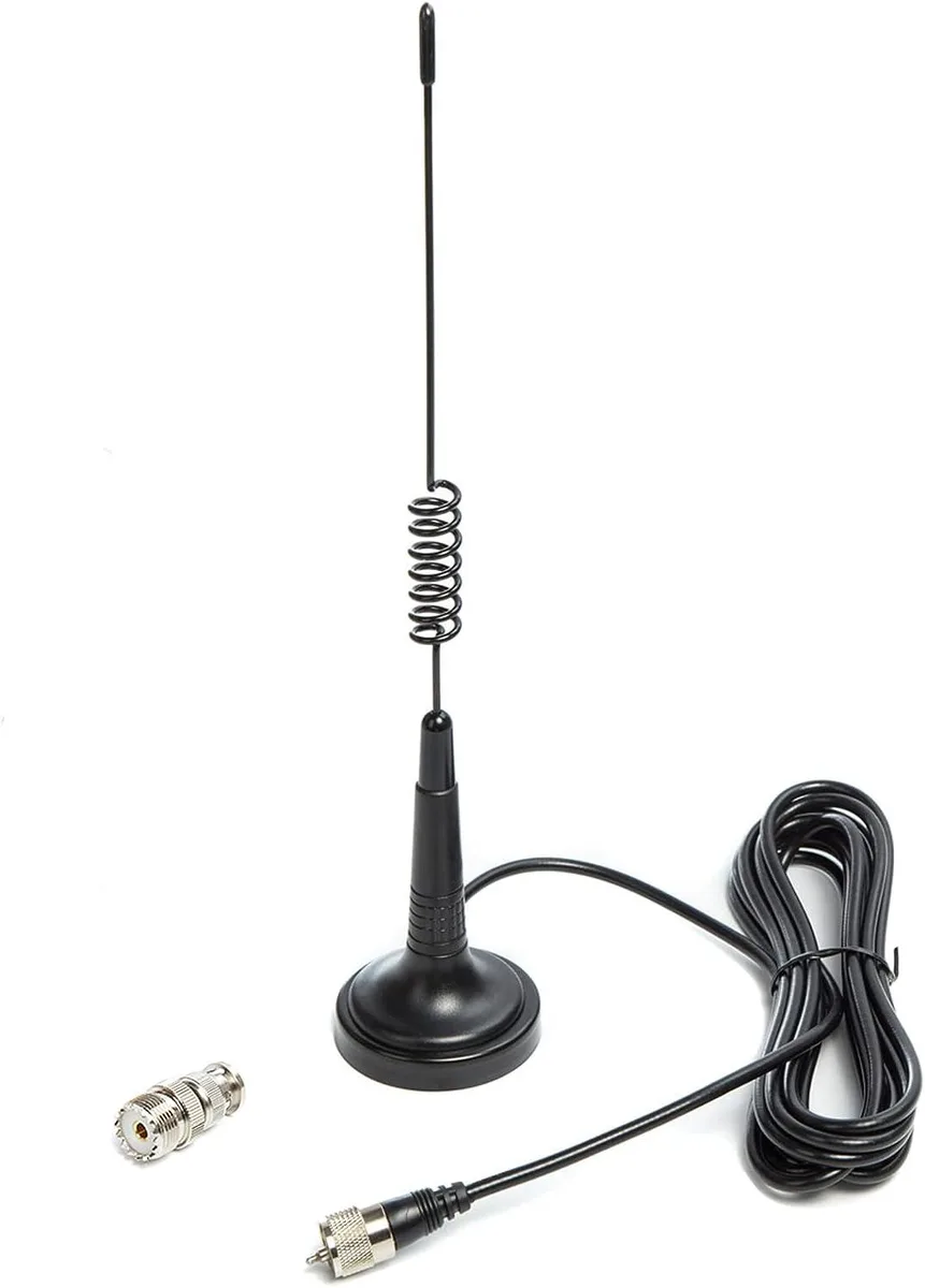 usbroway usbroway CB Radio Antenna 14 Inch Magnetic Mount 27MHz PL259 BNC — product photo
