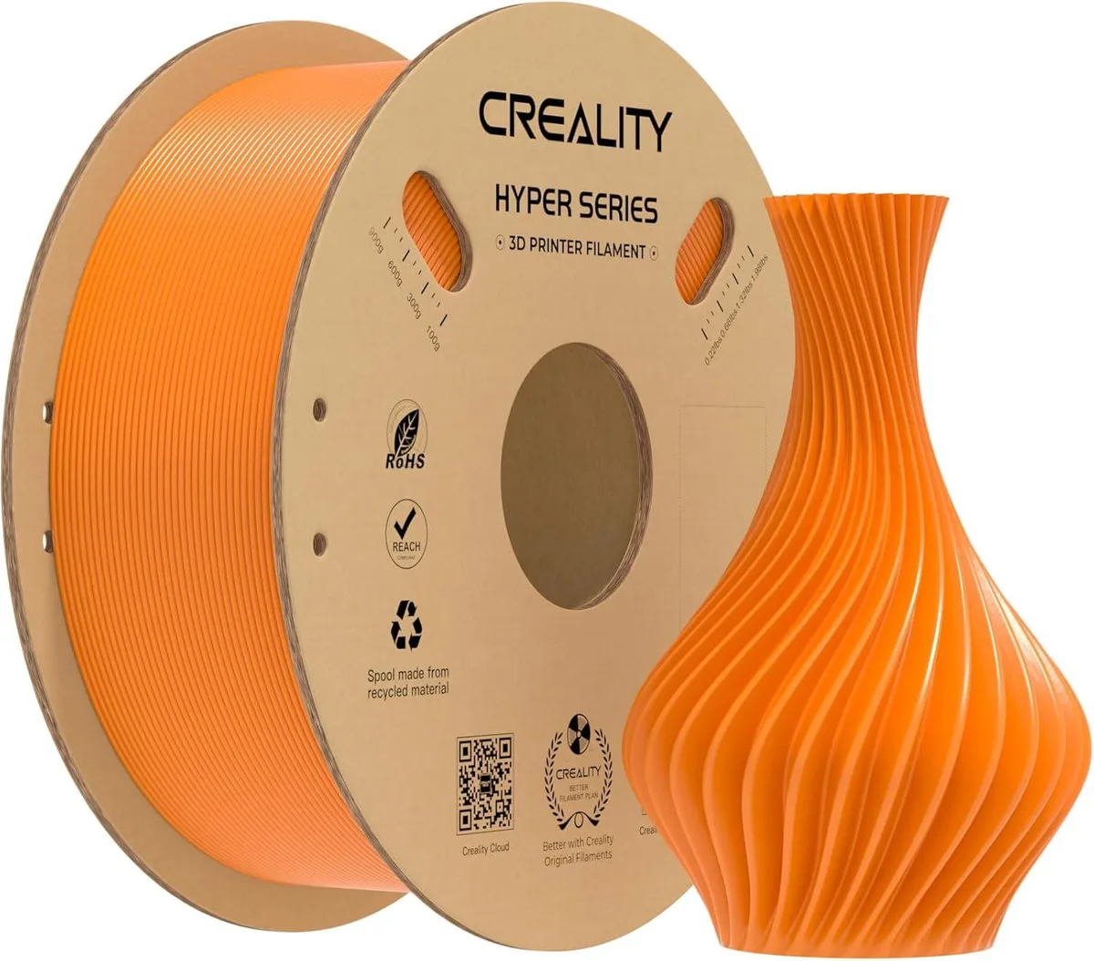 Creality Creality Hyper PLA Orange 1.75mm 1kg 600mm/s ±0.03mm — product photo