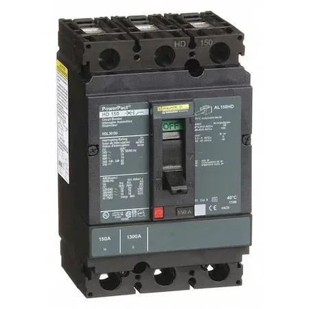 SQUARE D SQUARE D HDL36150 Molded Case Circuit Breaker 150A 3-Pole — product photo