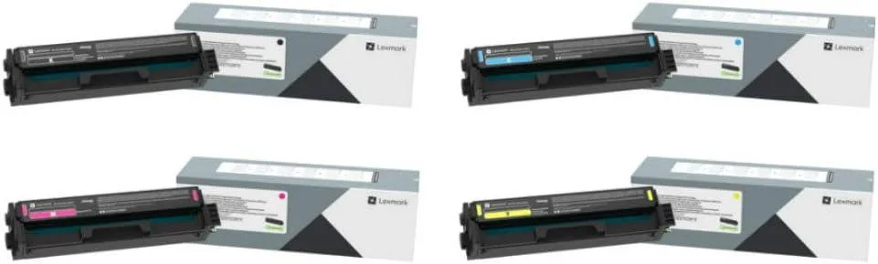 Lexmark Lexmark C320010 C320020 C320030 C320040 CMYK Toner Cartridge Set 1500 Pages — product photo