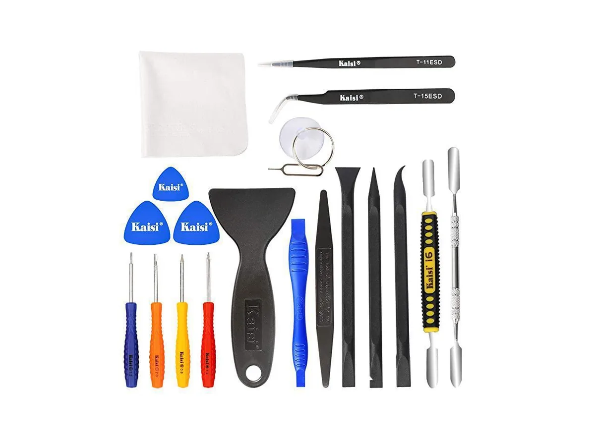 Shenzhen Dipufeier Trading Co., Ltd Shenzhen Dipufeier Trading Co., Ltd K-1282N 20-piece electronics opening pry tool repair kit — product photo
