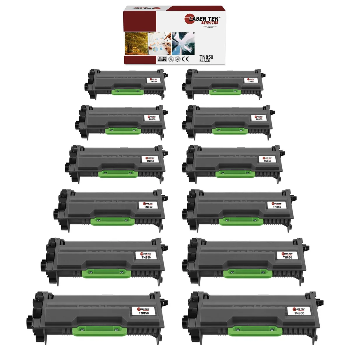 Laser Tek Services Laser Tek Services TN850 Black Toner Cartridge 12PK — product photo