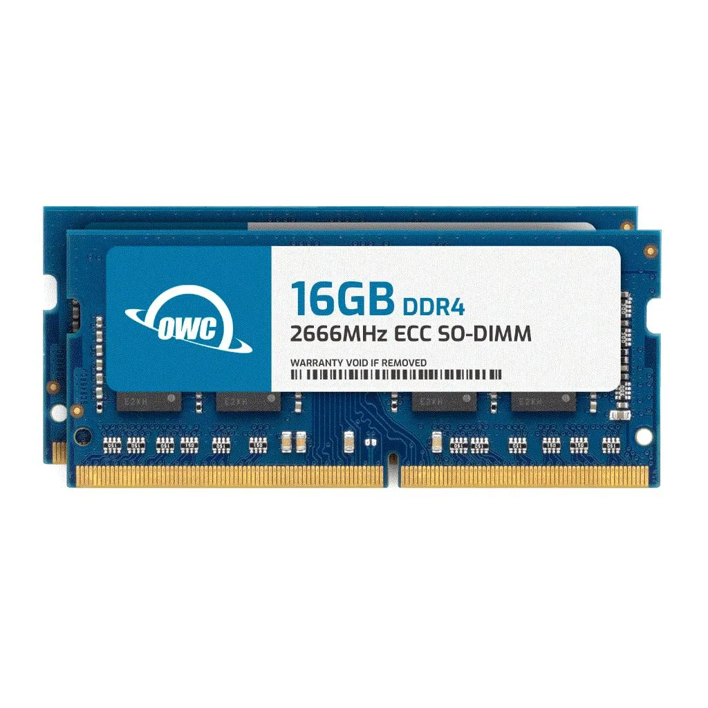 OWC OWC 32GB (2x16GB) DDR4 2666MHz CL19 ECC SODIMM 1.2V — product photo