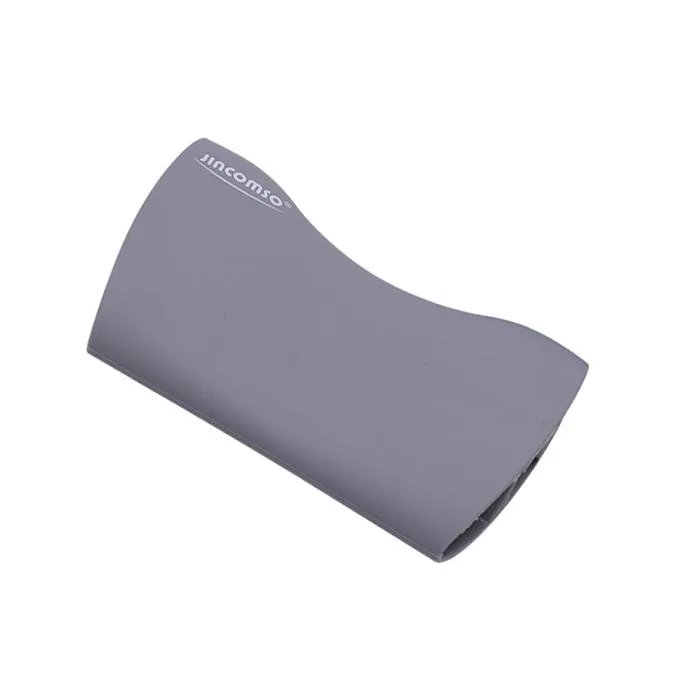 SOVAWIN SOVAWIN Natural Silicone Mouse Pad Wrist Rest Gray 120x70x27mm — product photo
