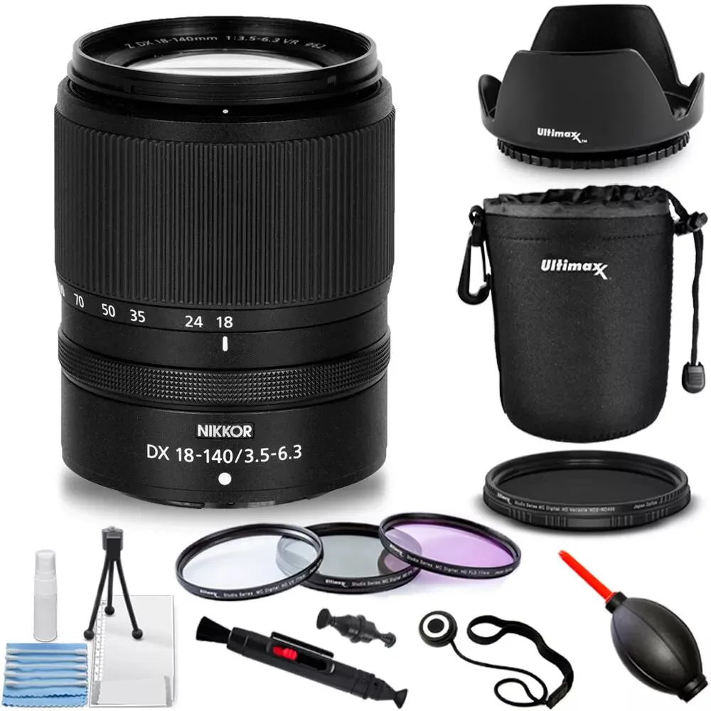 Nikon Global Nikon NIKKOR Z DX 18-140mm f/3.5-6.3 VR Lens 10PC Accessory Bundle — product photo
