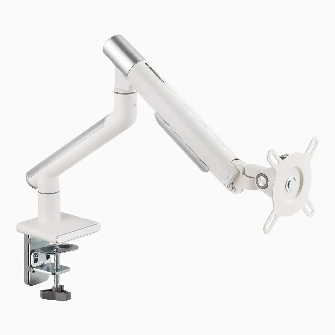 Desky Desky Single Slim Aluminium Monitor Arm White 32in 10kg — product photo