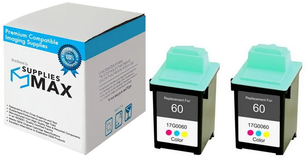 SuppliesMax SuppliesMax Remanufactured Inkjet Cartridge 2-Pack 255 Pages Lexmark 16G0096 — product photo